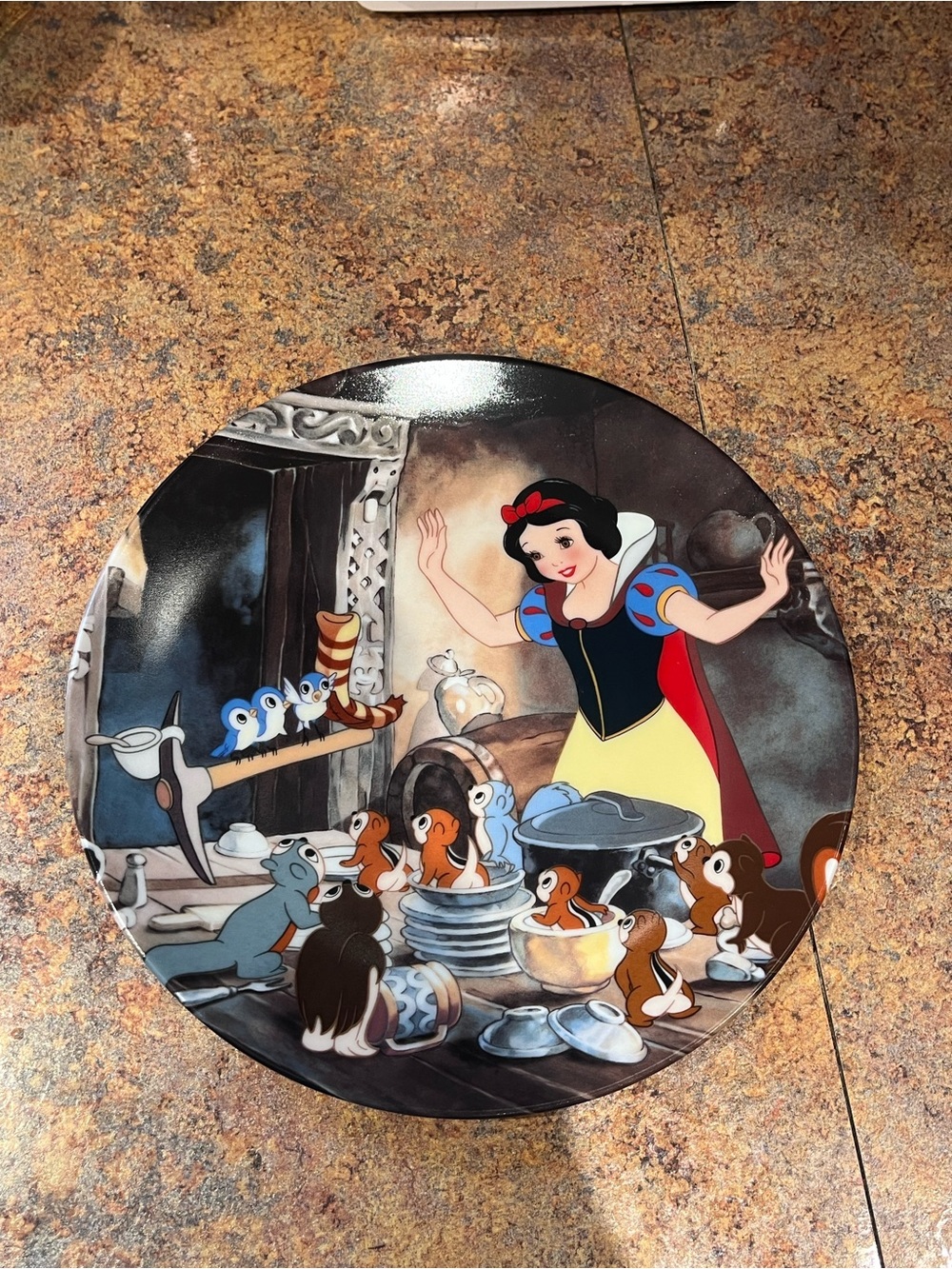 Disney’s Snow White “Time To Tidy Up” Knowles Collector’s Plate
